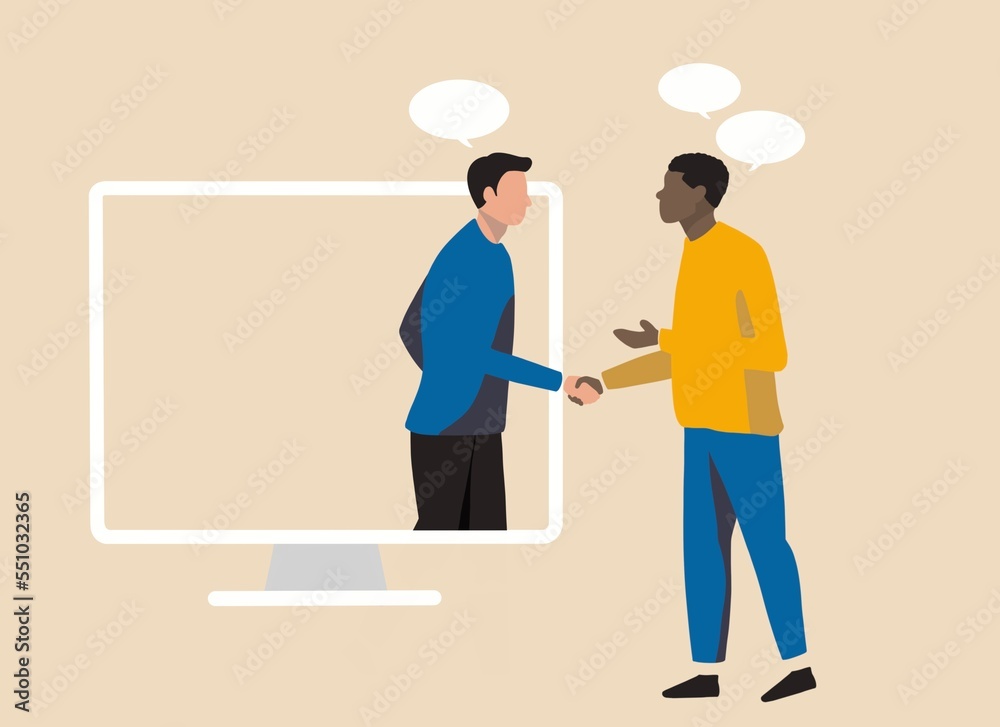 Two Men Shaking Their Hands Two Men Shaking Their Hands