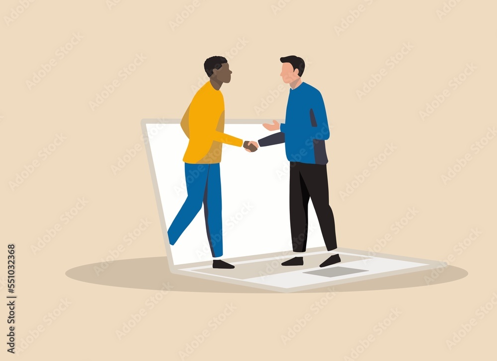 Two Men Shaking Their Hands Two Men Shaking Their Hands