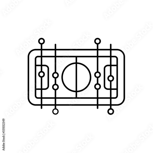 Table soccer outline style icon