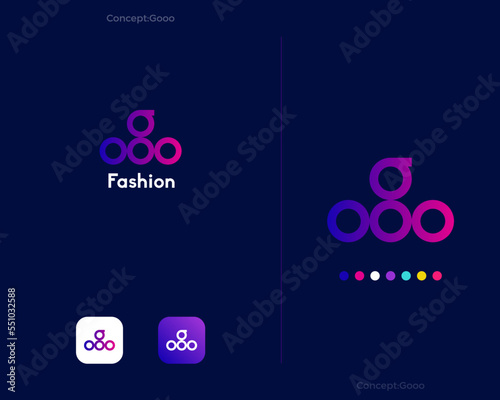 Brand logo design concept for branding business company.