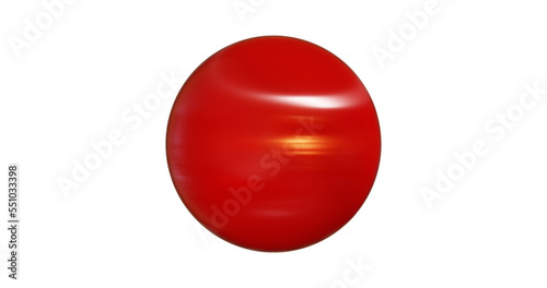 balloon birthday party celebration fun gift business circle isolated 3d render illustration 