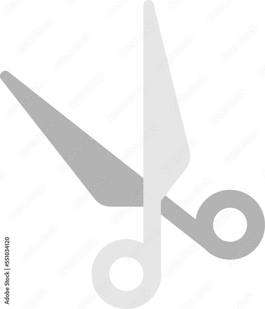 barber scissors illustration in minimal style barber scissors illustration in minimal style