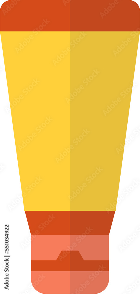 sunscreen tube illustration in minimal style