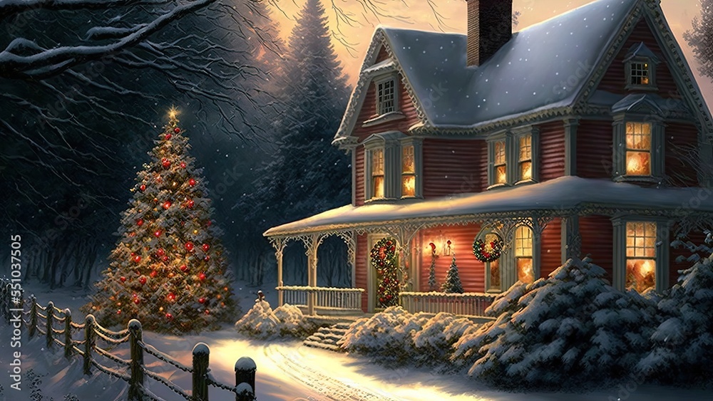 Victorian Christmas Wallpaper