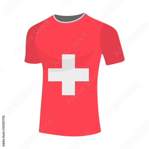 Illustration jersy flag world football in qatar 2022