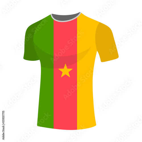 Illustration jersy flag world football in qatar 2022