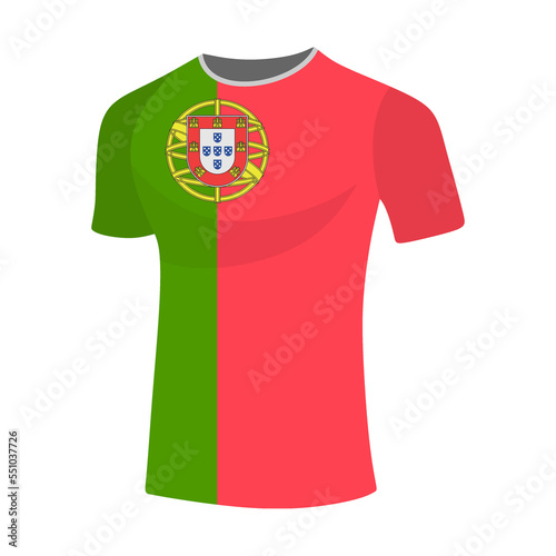 Illustration jersy flag world football in qatar 2022