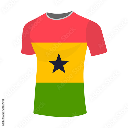 Illustration jersy flag world football in qatar 2022