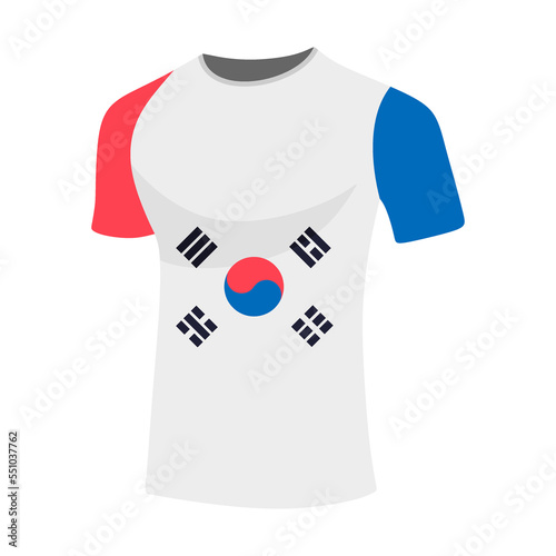 Illustration jersy flag world football in qatar 2022