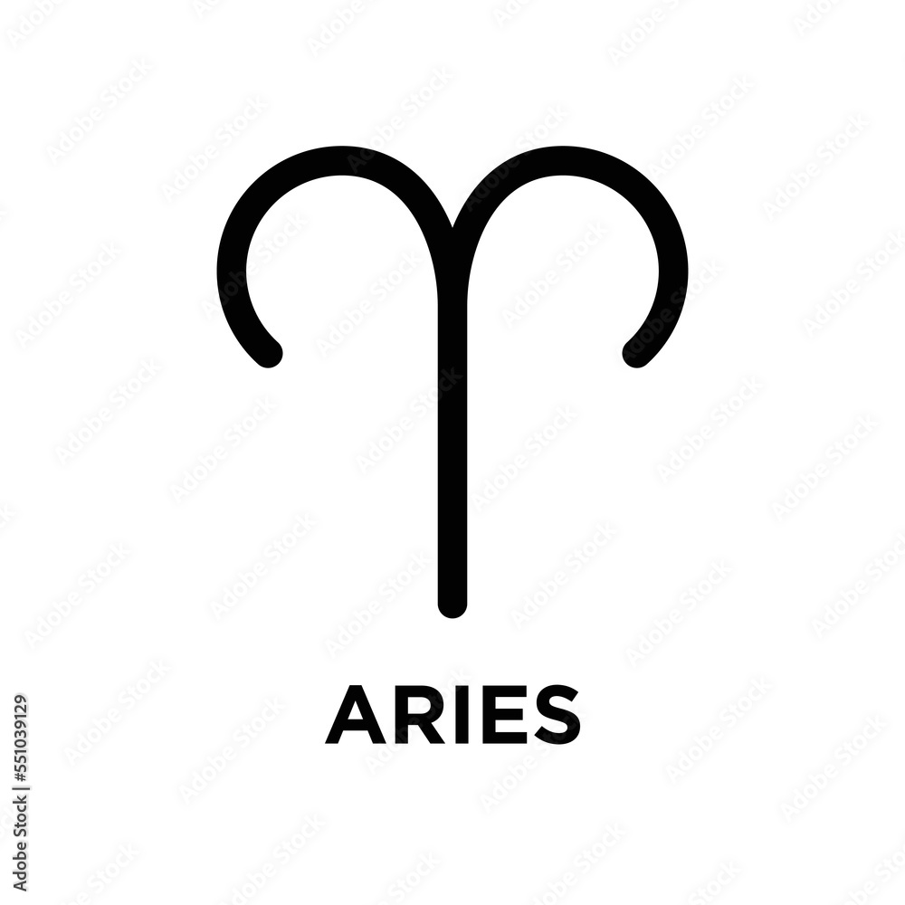 zodiac aries icon vector design template in white background zodiac aries icon vector design template in white background