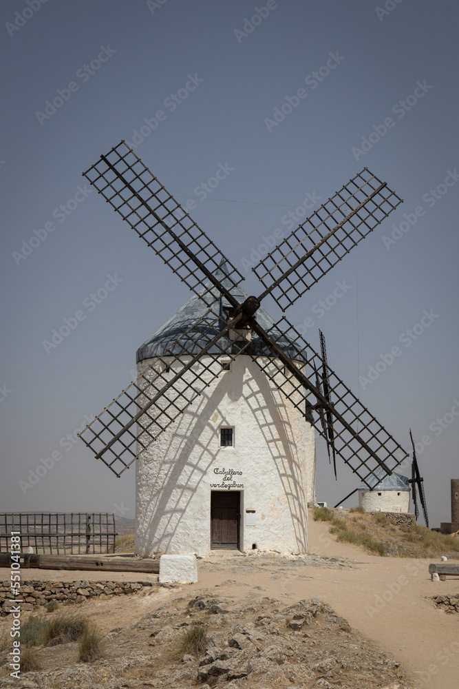 Famous Consuegra windmills. Castilla La Mancha, Spain.