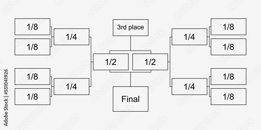 Tournament sport teams table board Tournament sport teams table board