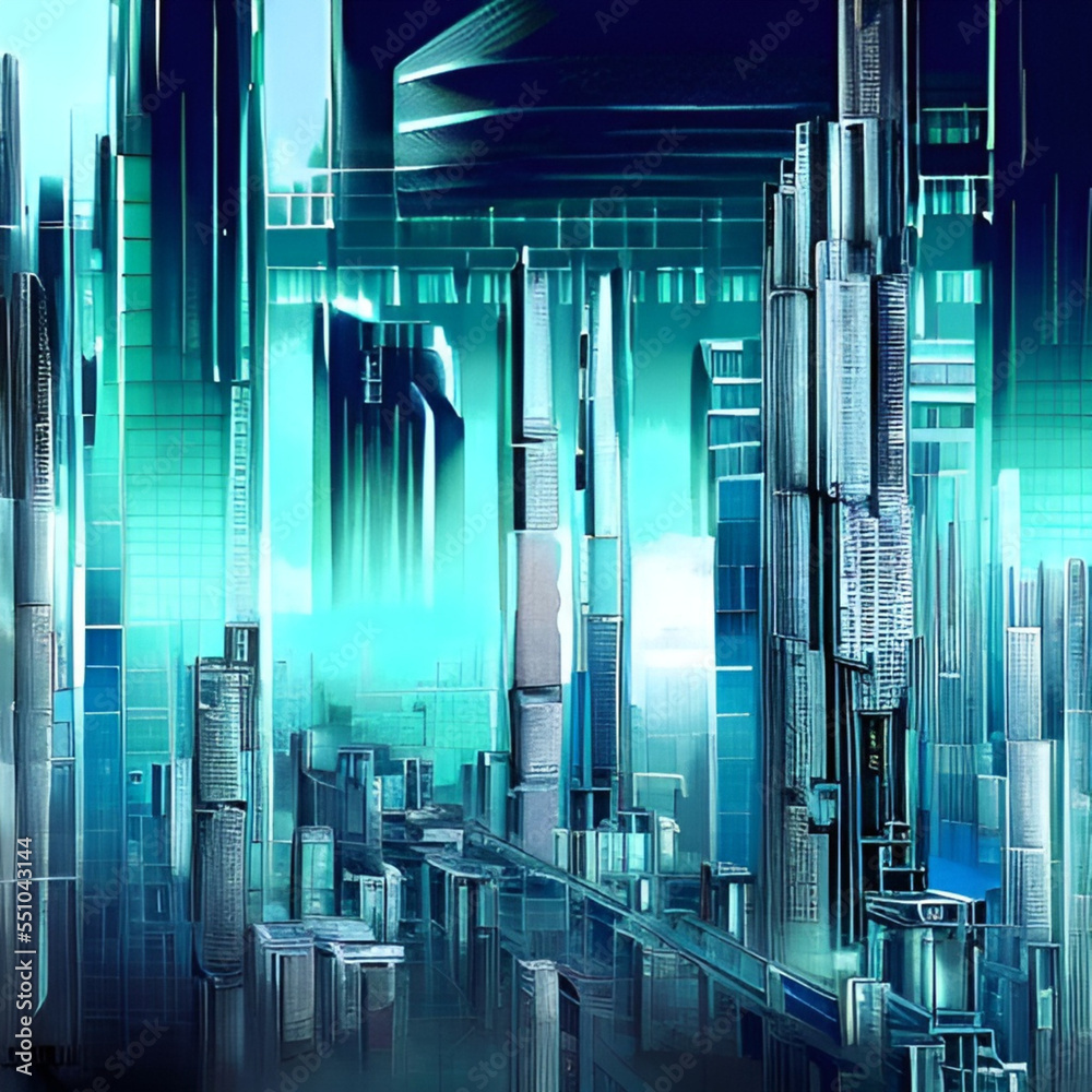 Obraz premium Futuristic City