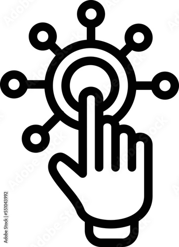 Interactivity Vector Icon Design Illustration
