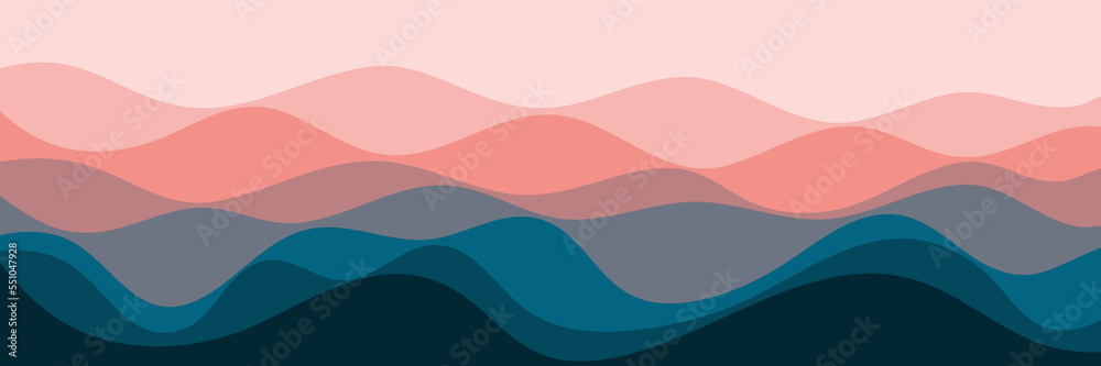 color gradient liquid wave pattern vector illustration good for background, wallpaper, backdrop, graphic resource, design template and web banner