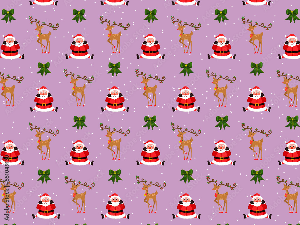 Christmas Cartoon theme Pattern Digital Paper