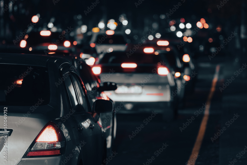 Cars are stuck in traffic Cars are stuck in traffic