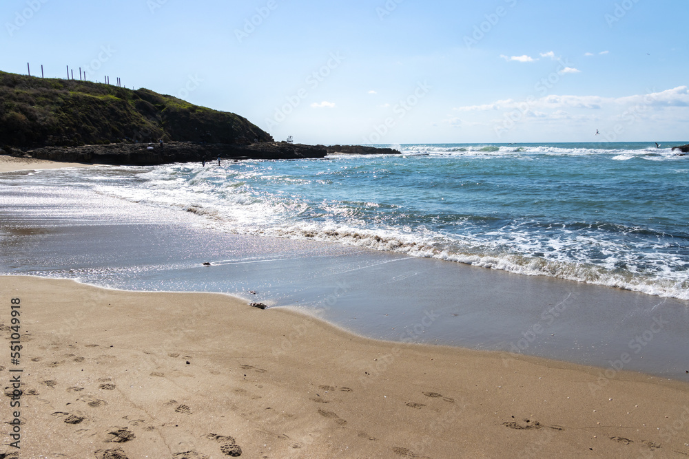 waves on the beach