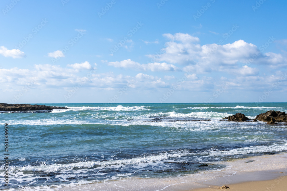 waves on the beach