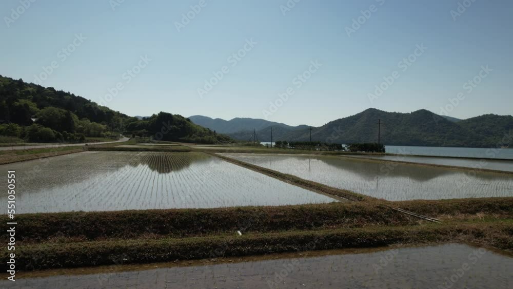 田園風景　京丹後市久美浜町　ドローン空撮