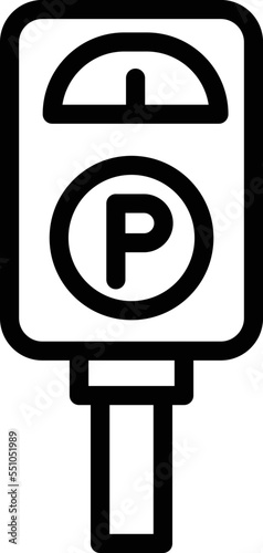 Parking meter Vector Icon Design Illustration