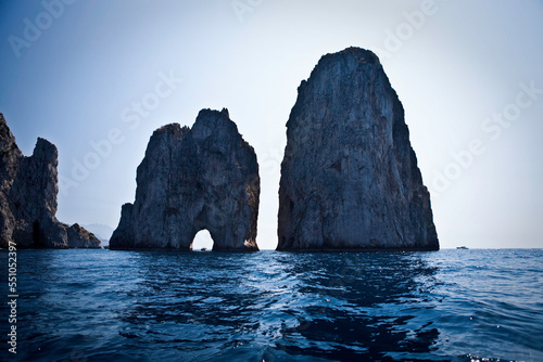 The Faraglioni Rocks, Island of Capri, Amalfi Coast, Italy