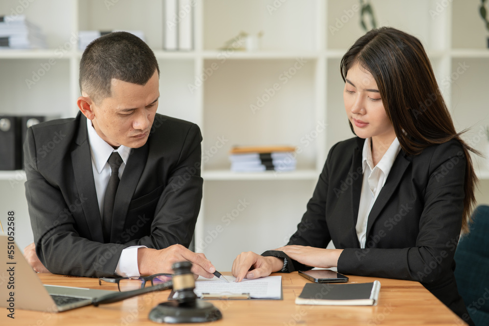 Business Lawyers having Concepts of Legal services at the law office work Legal advice online Business Lawyers having Concepts of Legal services at the law office work Legal advice online