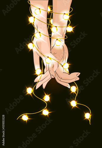 hands in the garland
