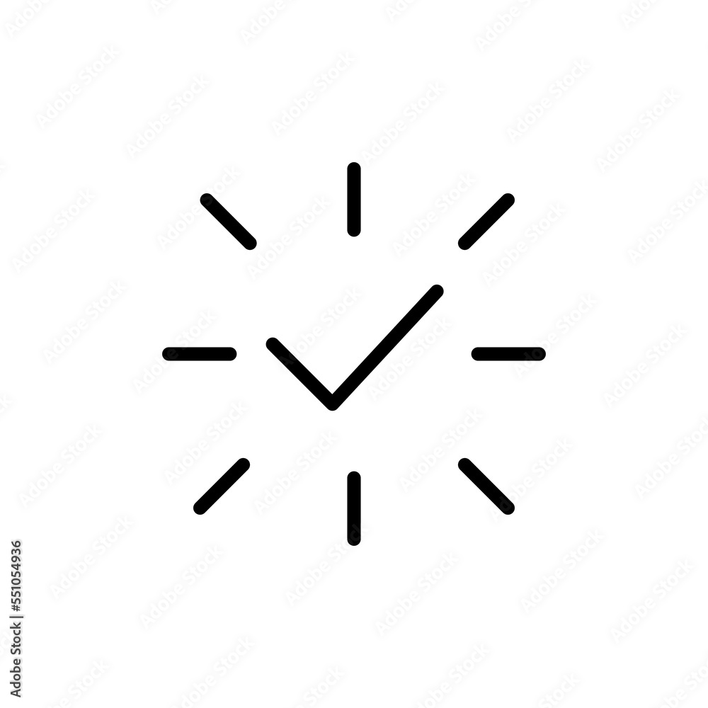 Watch line icon. Date and time scheduling, reminder, alarm, punctuality, day, night, hour, minute, second, arrow. Date and time management concept. Vector line icon on white background