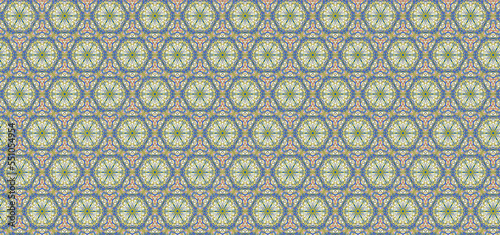 Pink Blue Green Seamless Pattern