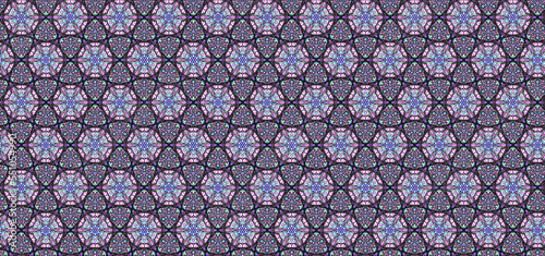 Purple Pink Blue Seamless Pattern