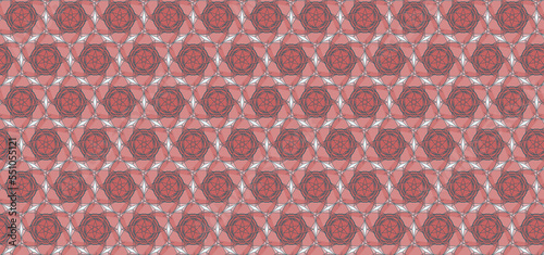 Red Flower Seamless Pattern
