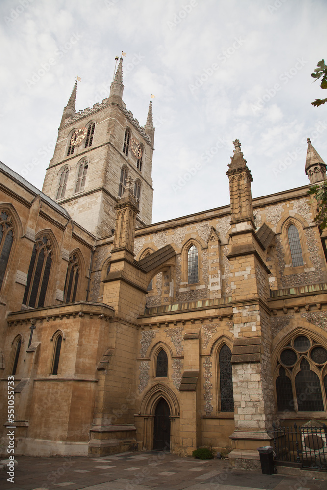 London, United Kingdom - famous Southwark Cathedral church