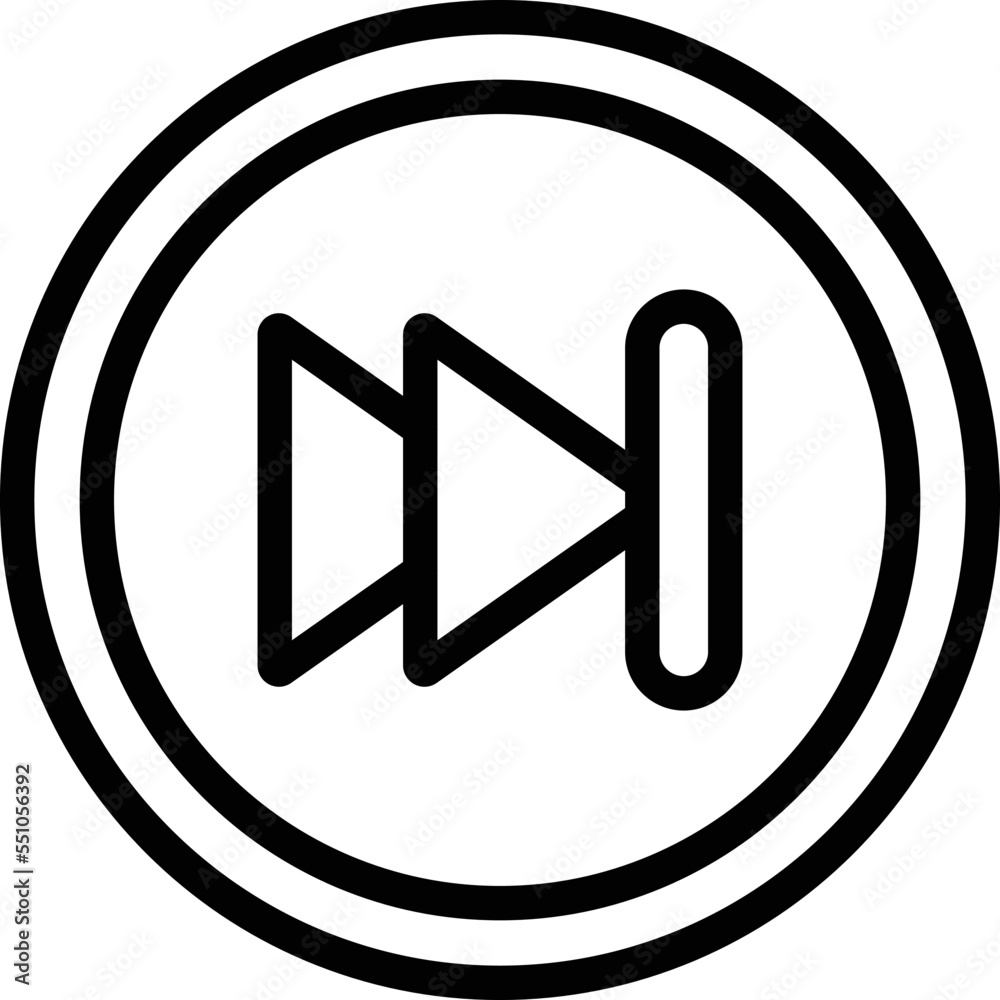 Forward Vector Icon Design Illustration Forward Vector Icon Design Illustration