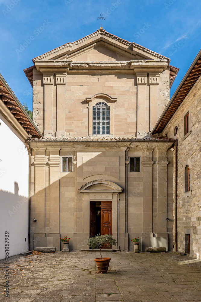 The church of San Donato d'Arezzo and Sant'Ilariano, Camaldoli, Arezzo, Italy