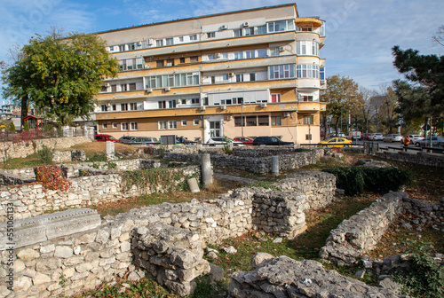 The ruins of the ancient city of Tomis in Constanta - Romania photo