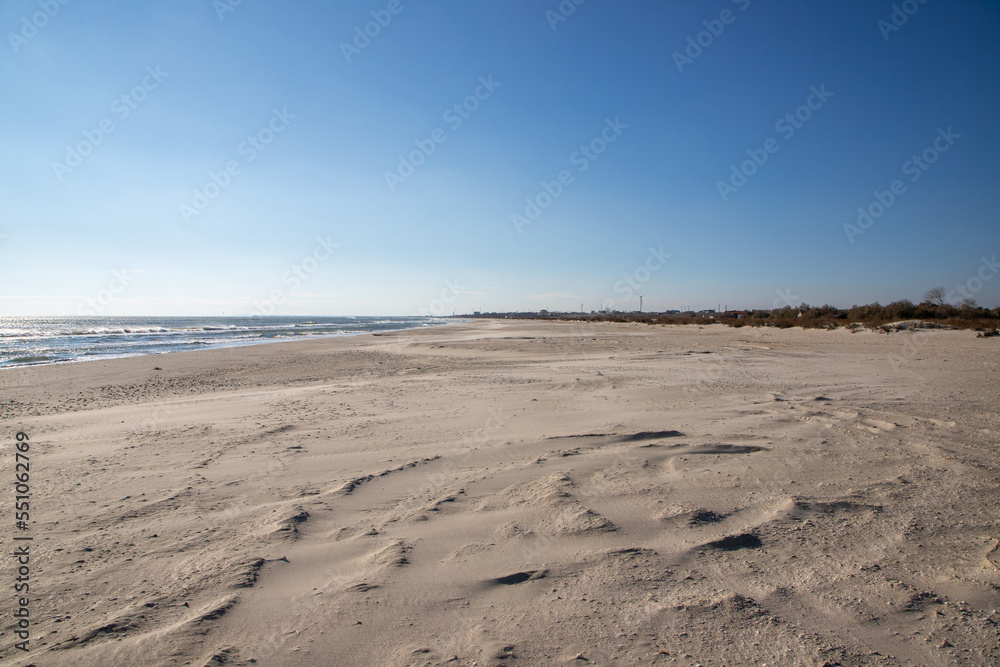 Landscape of an empty wild beach Landscape of an empty wild beach