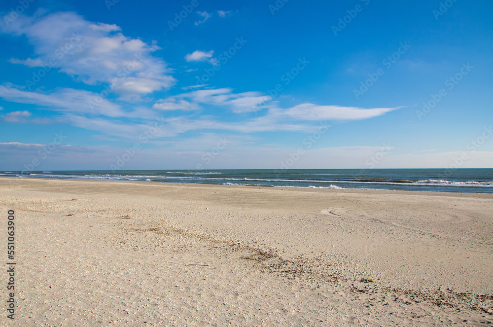 Landscape of Corbu beach - Romania