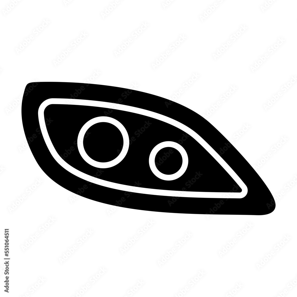 Fog Light Glyph Icon Fog Light Glyph Icon