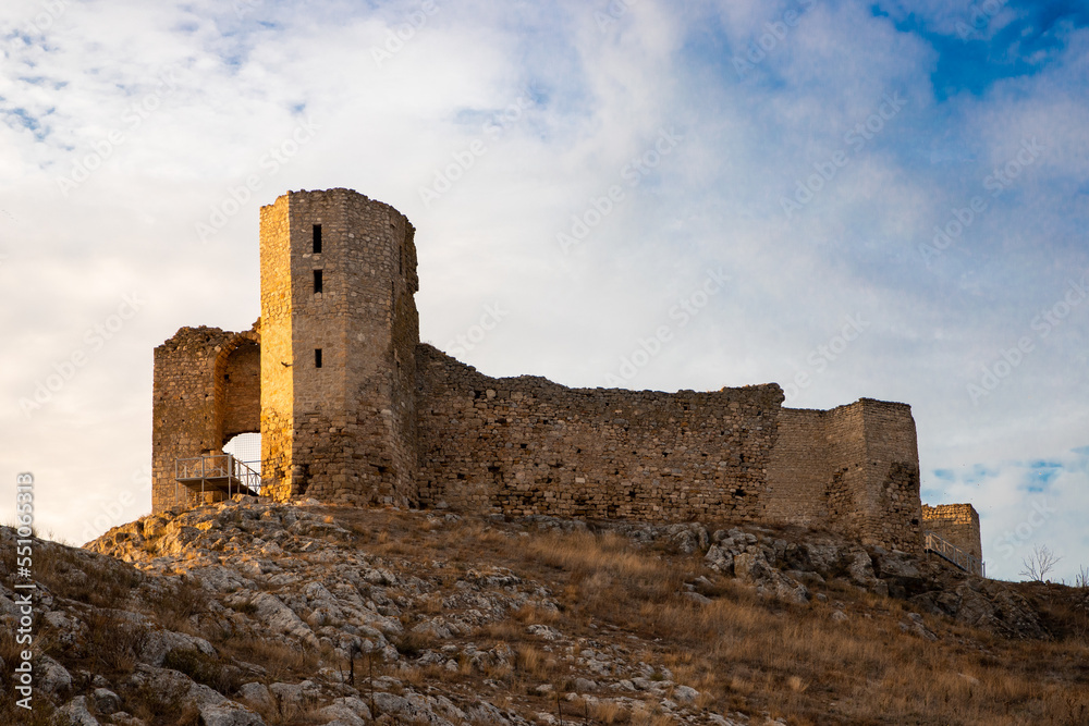 The ruins of Enisala fortress in Constanta County - Romania