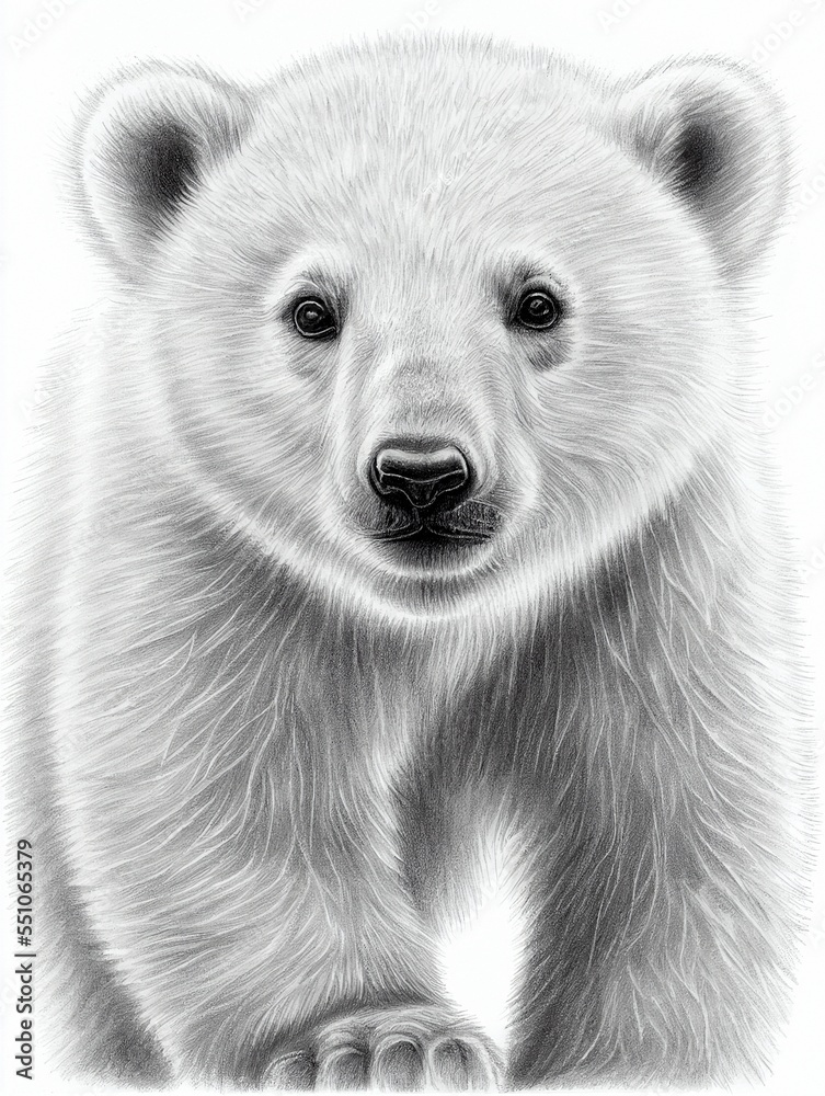 White Polar bear sketch hand drawn in doodle style illustration Stock  Vector Image & Art - Alamy