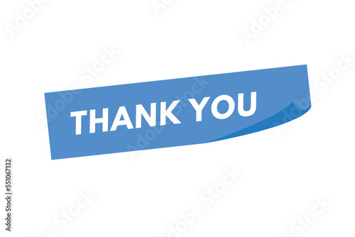 thank you text Button. thank you Sign Icon Label Sticker Web Buttons 