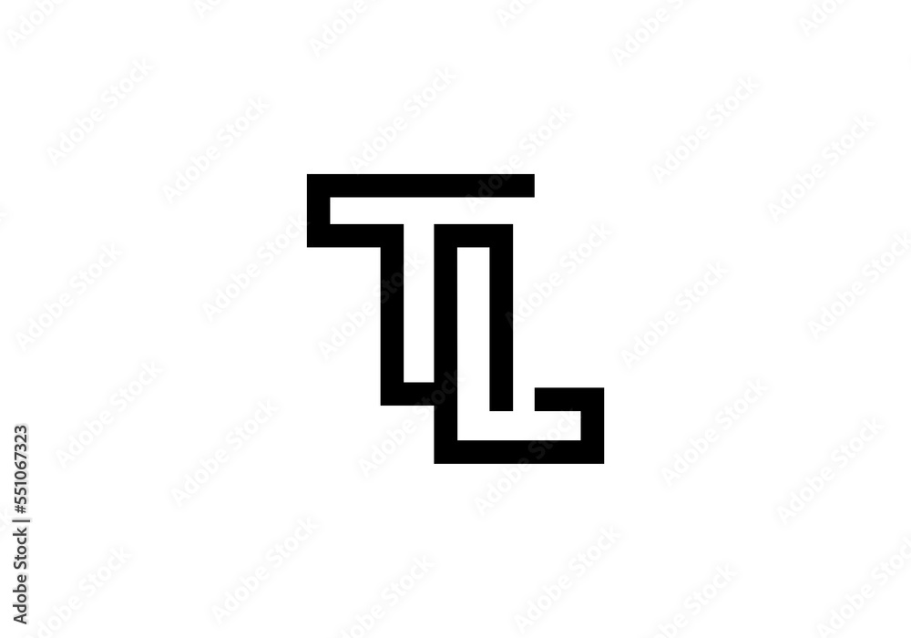 initial letter logo TL initial company icon business logo background illustration initial letter logo TL initial company icon business logo background illustration