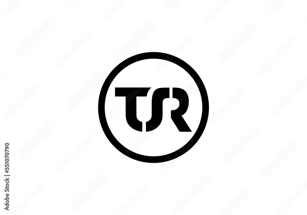 initial letter logo TSR initial company icon business logo background illustration initial letter logo TSR initial company icon business logo background illustration