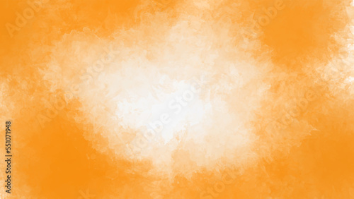 Orange watercolor background. watercolor background concept  vector. Abstract orange watercolor background textrure. This watercolor design with watercolor texture on white background.