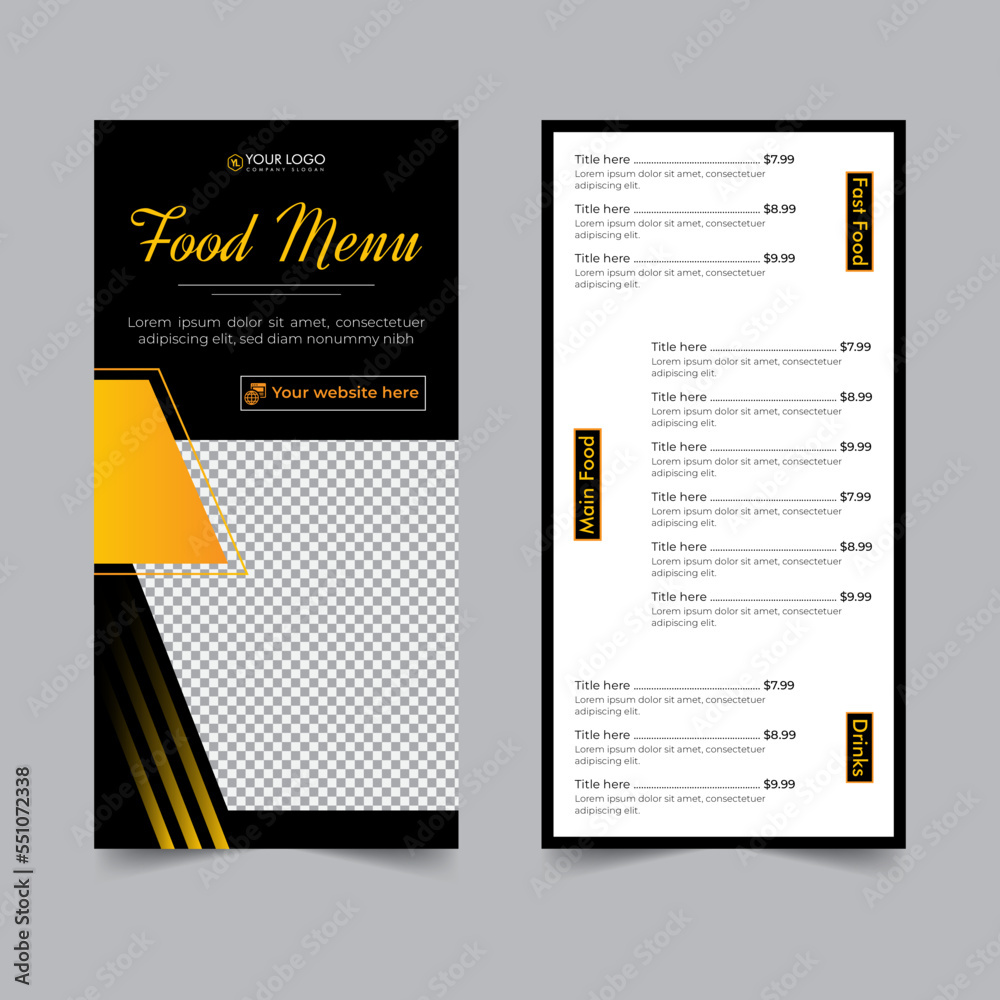 food flyer for restaurant menu card design, cooking recipe for fast food, burger or cocktail party, food poster business dl flyer template food flyer for restaurant menu card design, cooking recipe for fast food, burger or cocktail party, food poster business dl flyer template