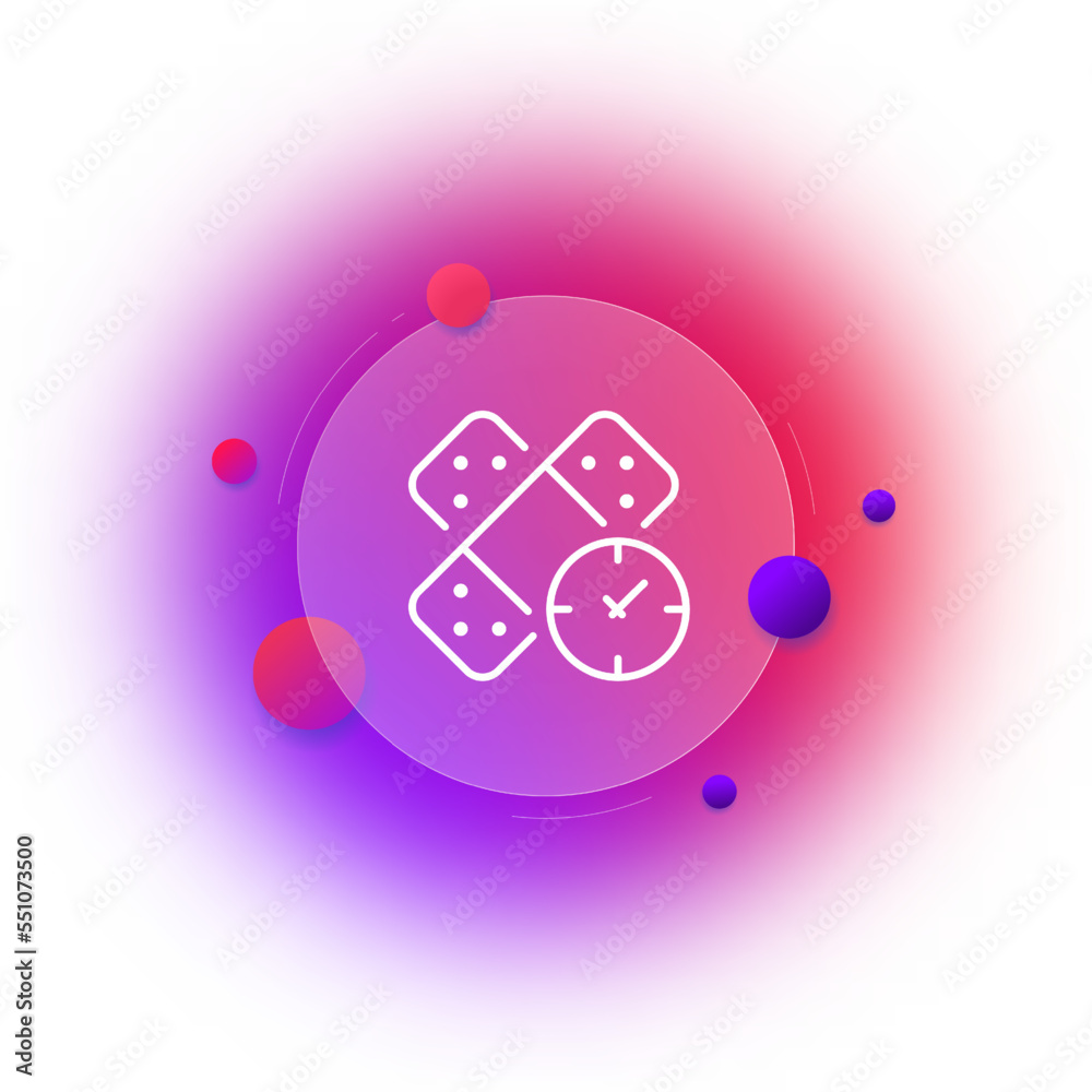 The medicine line icon. First aid kit, plaster, tablet, plate, ointment, injection, bandage, face cream. Healthcare concept. Glassmorphism style. Vector line icon for Business and Advertising The medicine line icon. First aid kit, plaster, tablet, plate, ointment, injection, bandage, face cream. Healthcare concept. Glassmorphism style. Vector line icon for Business and Advertising