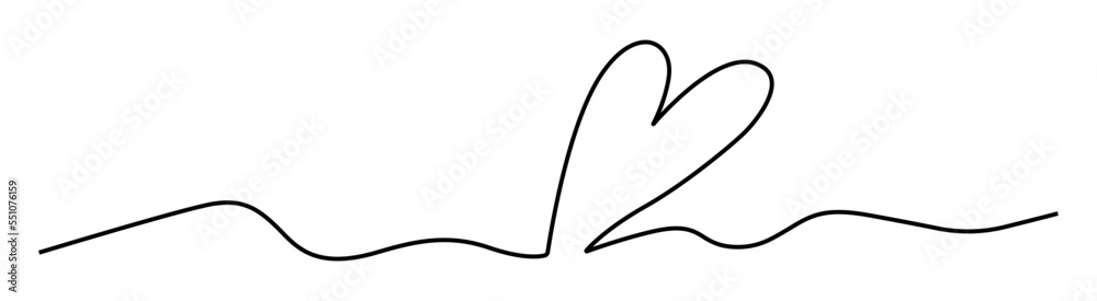 Heart. Abstract illustration. Vector. Continuous linear illustration. Suitable for a logo in the field of beauty. Heart. Abstract illustration. Vector. Continuous linear illustration. Suitable for a logo in the field of beauty.