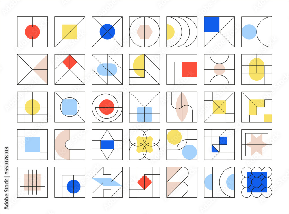 Geometric linear square icon with thin line stroke.Abstract mathematical figures of Memphis style. Minimalistic outline shapes Geometric linear square icon with thin line stroke.Abstract mathematical figures of Memphis style. Minimalistic outline shapes