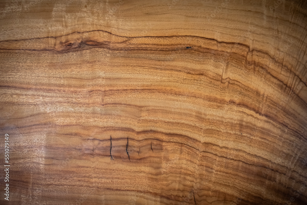 Natural Oiled camphor laurel wood texture background with splits Natural Oiled camphor laurel wood texture background with splits